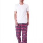 RED, EKOSE MEN SINGLE SINGLE PAJAMAS